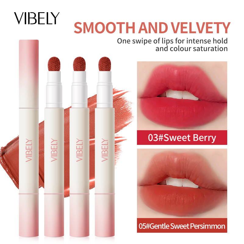 Unique Lasting Waterproof Silky Air Cushion Lipstick Makeup Creamy Velvet Matte Lipgloss