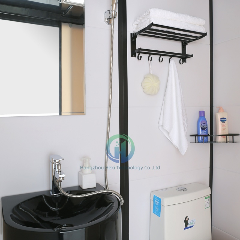 Modern Prefabricated Bathroom 140*110/170*120/190*120*215cm with Sanitary Toilet and Shower