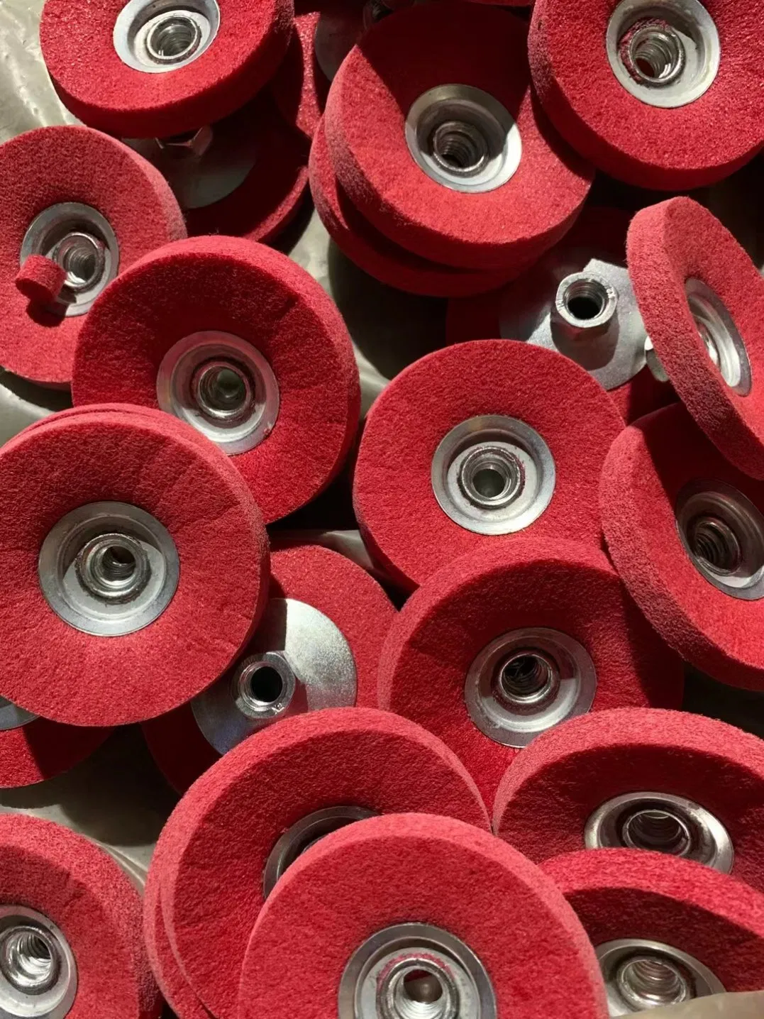 100X16mm 9p Nylon Fiber Abrasive Disc Wheel Non Woven Metal Polishing Wheel