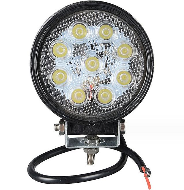 Круглый внедорожный LED прожектор 27Вт, 4.3 дюйма