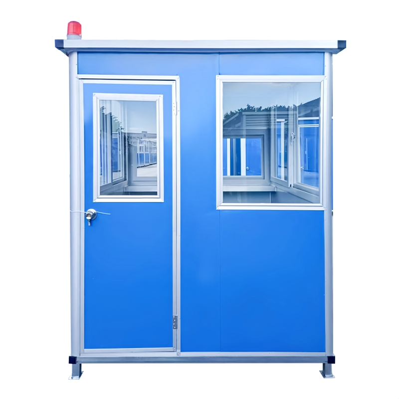 1.5m/2m/2.5m Outdoor Steel Frame Durable Modular Mobile Modern Portable Prefab Sentry Kiosk for Prefabricated Booth Security Guard House