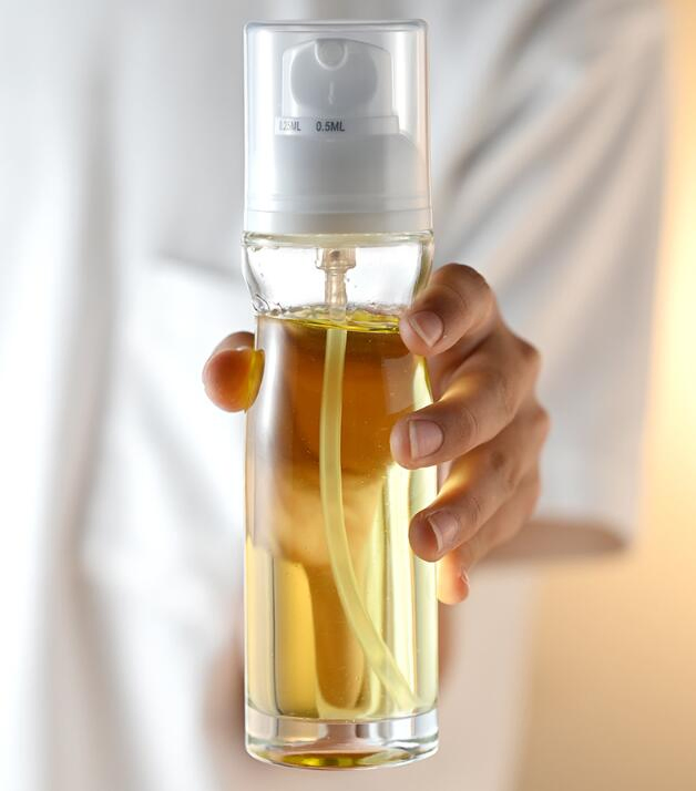 New Design 200ml Adjustable Output Nozzle Glass Spice Bottle Oil Sprayer for Kitchen