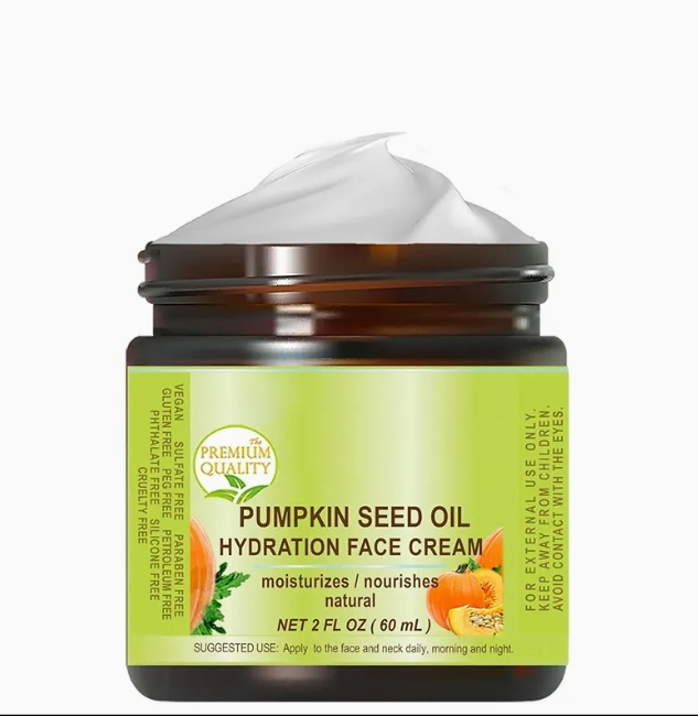 Skin Care Daily Facial Moisturizer for Antioxidants Pumpkin Seed Oil Cream
