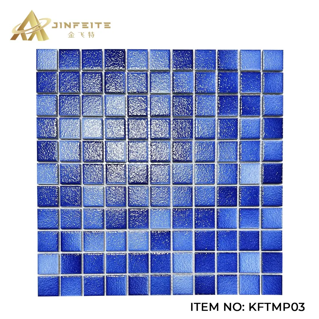 Мозаика для бассейна небесно-голубая 25x25 мм