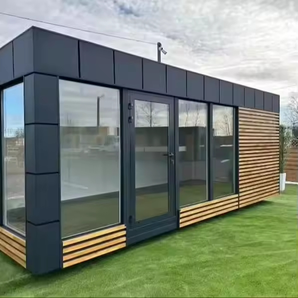 Hot Sale 20FT 40FT Office Pod with Furniture Luxury Small House Expandable Apple Cabin Container House