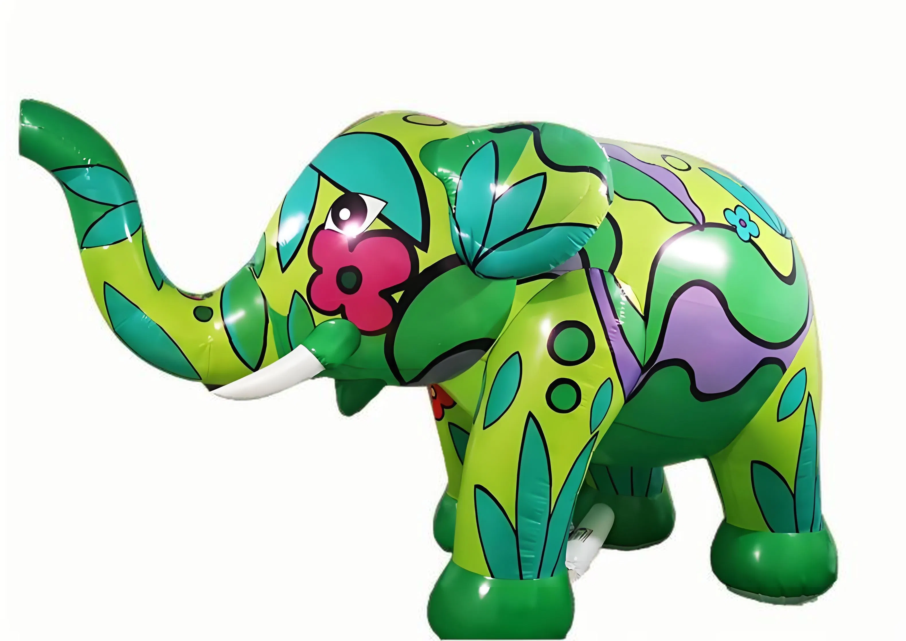 Whimsical Inflatable Oxford Elephant for Unique Garden Decor