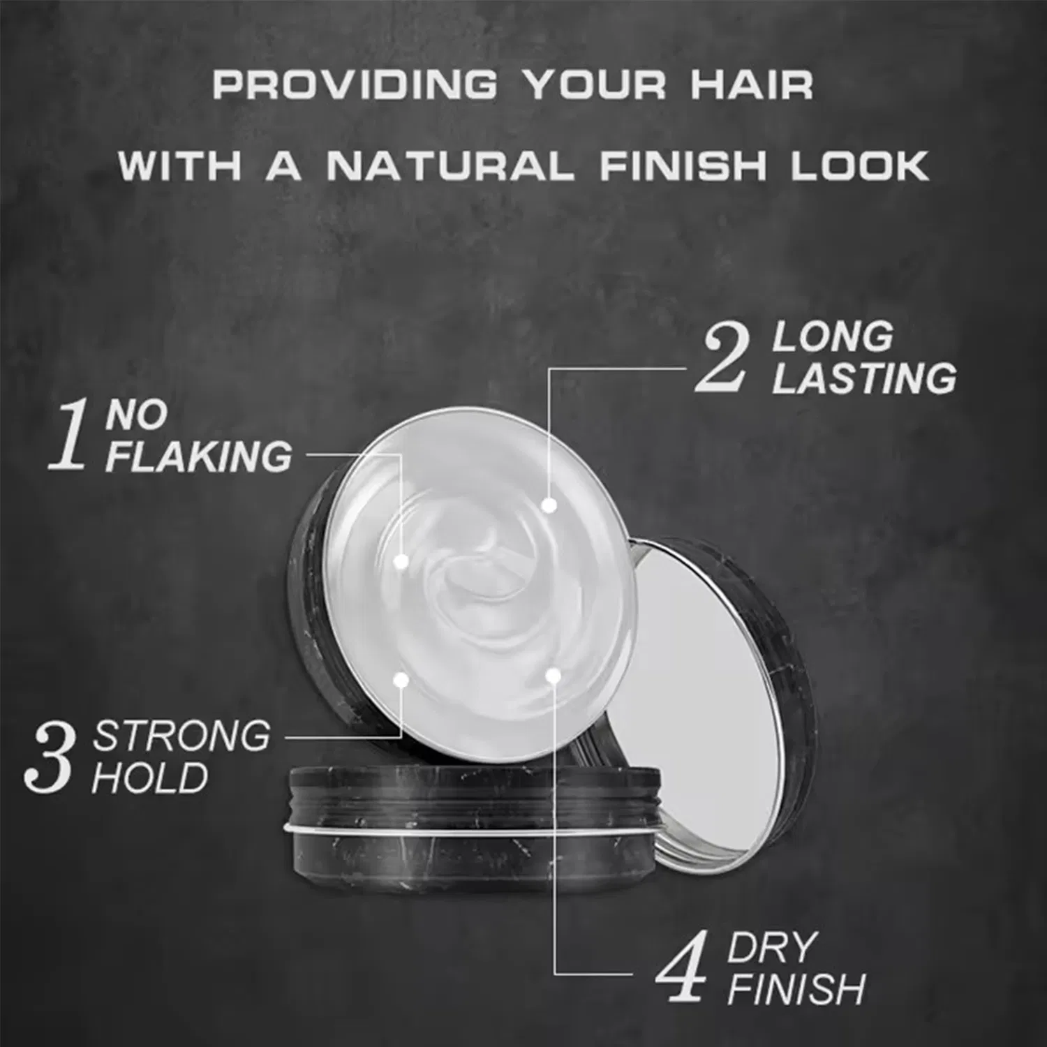 Water Based Wax Vegan Strong Hold Hair Clay Pomade Matte Clay