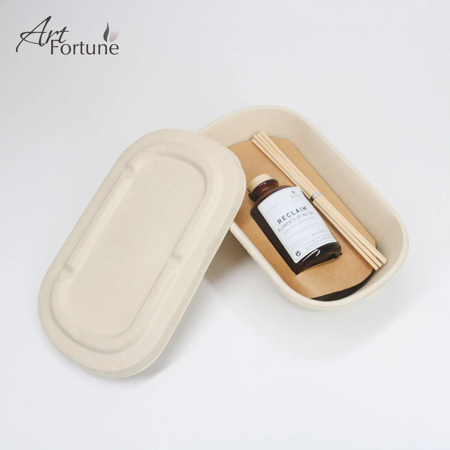 Scented Glass Candle and Reed Diffuser in Eco-Friendly Box for Home Decor