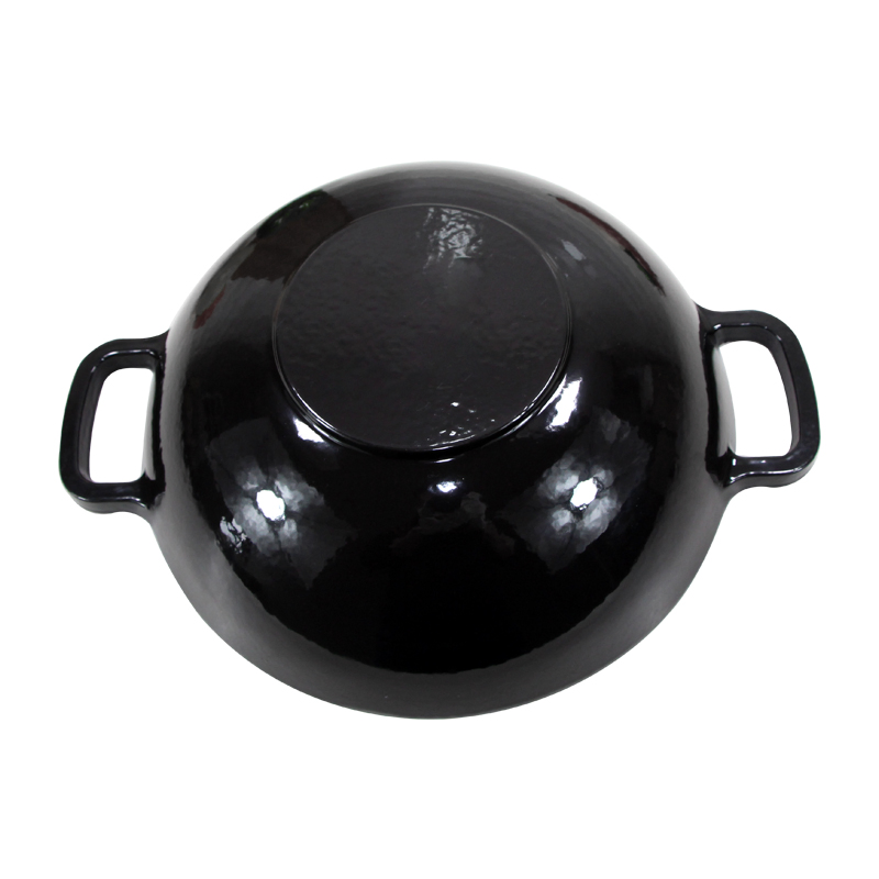 Чугунный вок Cookwin 30 см с крышкой