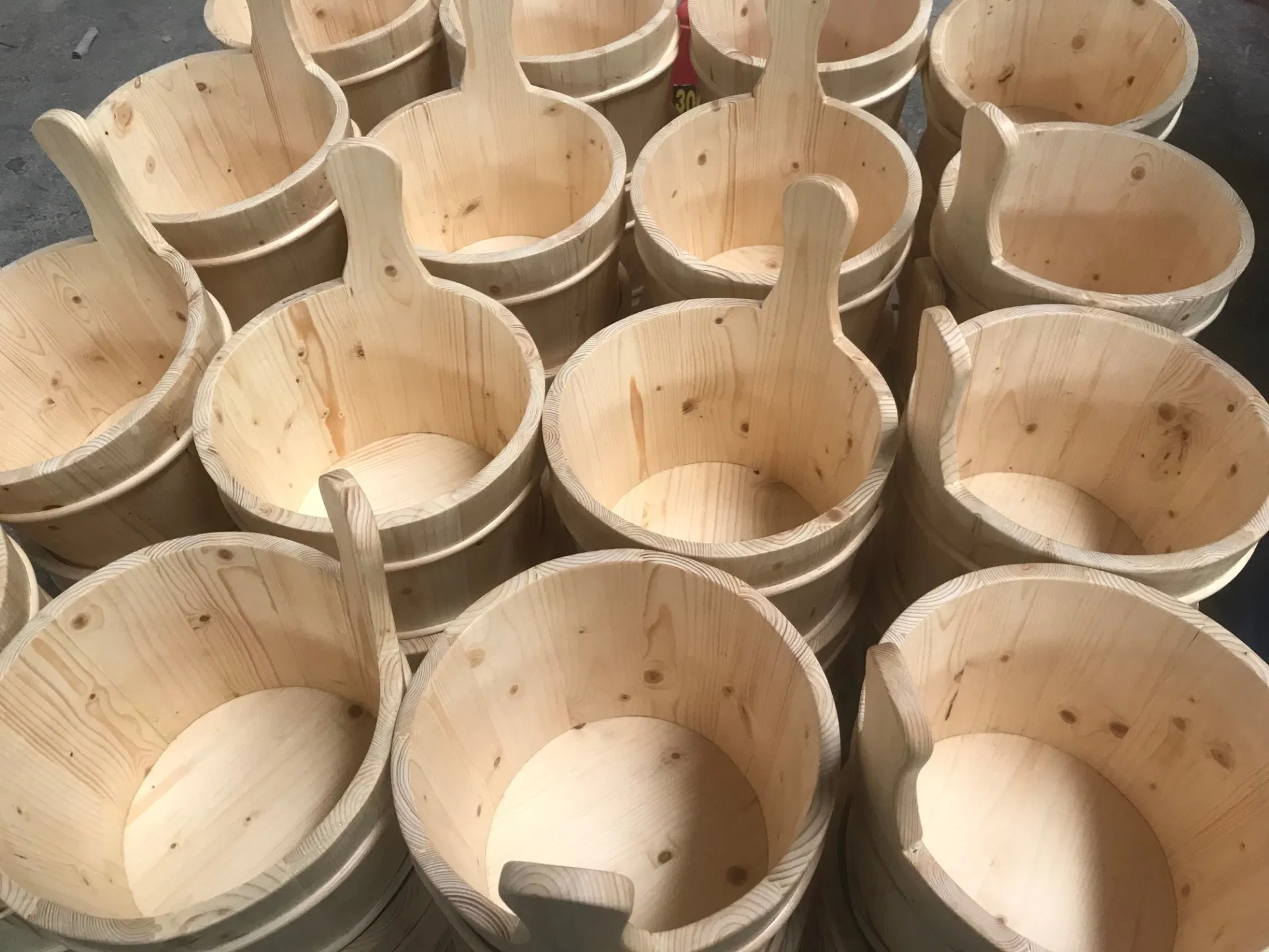 Sauna Bucket with Wax Oil