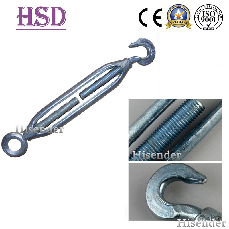E. Galv Zinc Plated Commercial Maleable JIS Type Frame Type Turnbuckle