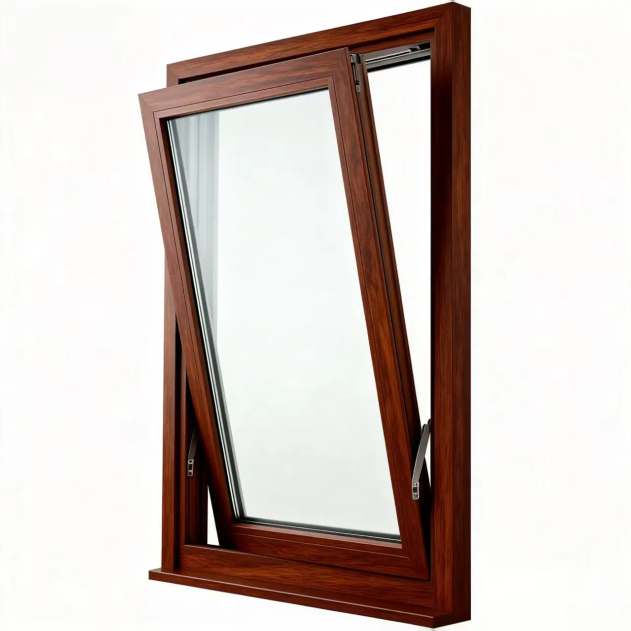 Modern Style Solid Wood Composite Window with Outward and Inward Opening