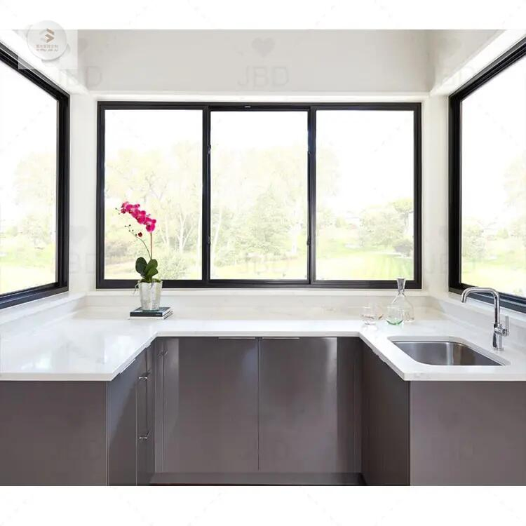 Factory Price Custom PVC Aluminum Glass Windows Graphic Design Horizontal Sliding PVC Window