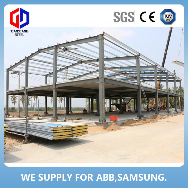 Steel Structure Warehouse Workshop Bridge Dairy Cow Farm Structures Prefab Warehouse