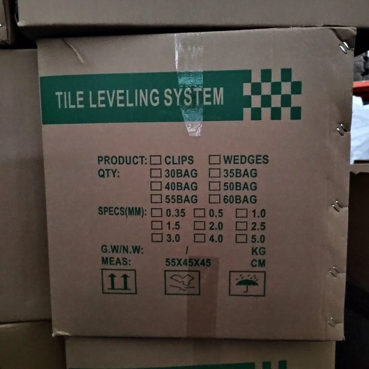 Economic 2mm Tile Clip Plastic Accessories Tile Leveling System Spacer Accessories