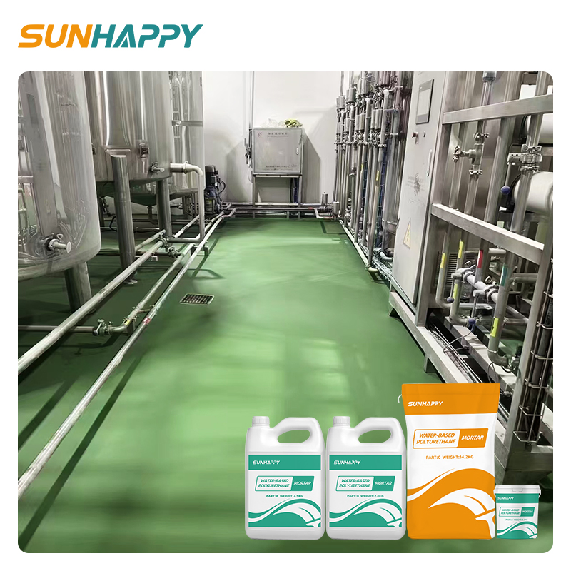 Chemical Resistant PU Mortar Coating Acid Alkali Salt Resistant for Lab Chemical Plant Polyurethane Mortar