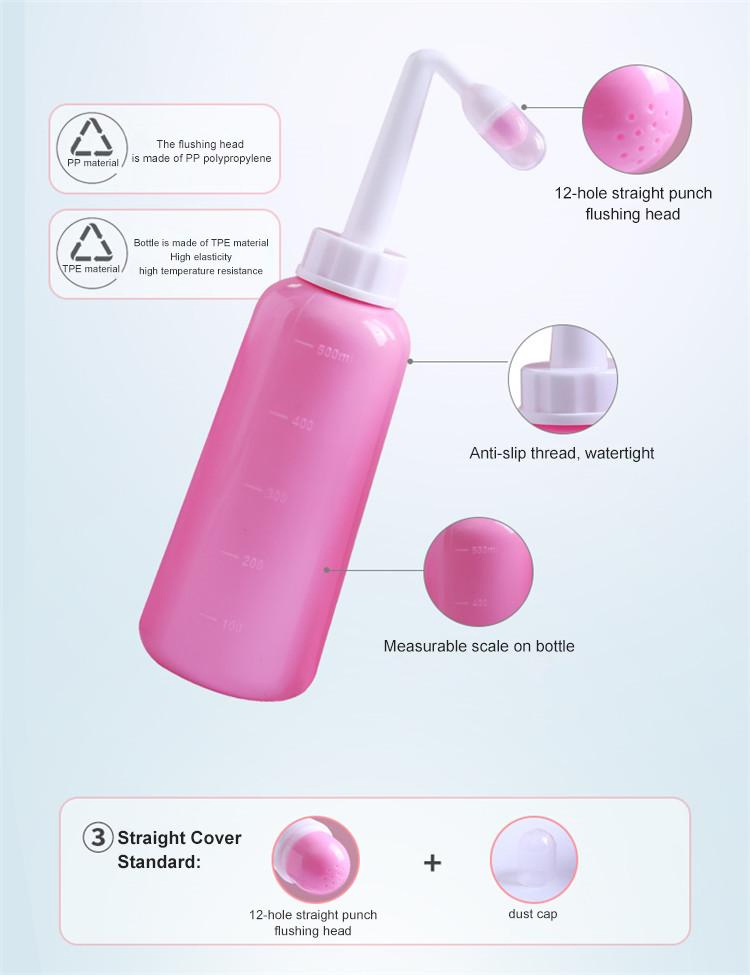 Handheld 350/500ml Woman Vaginal Rinse Cleaner Douche Anal Bidet Bottles Vaginal Irrigator