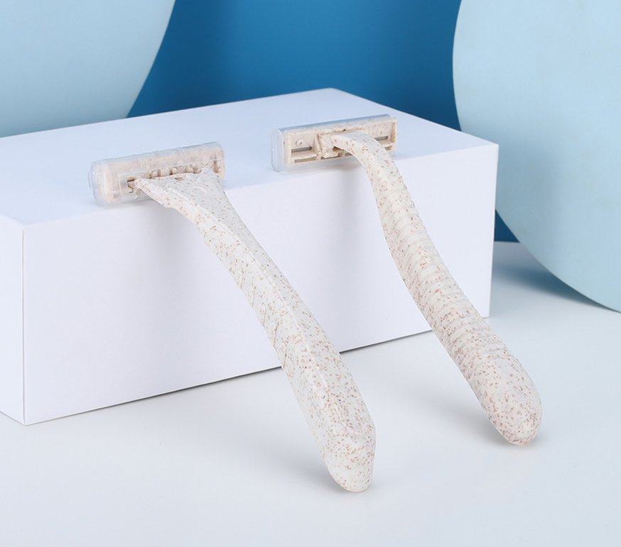 Biodegradable Eco Friendly Guest Toiletries Kit Hotel Disposable Shaver Plastic Free