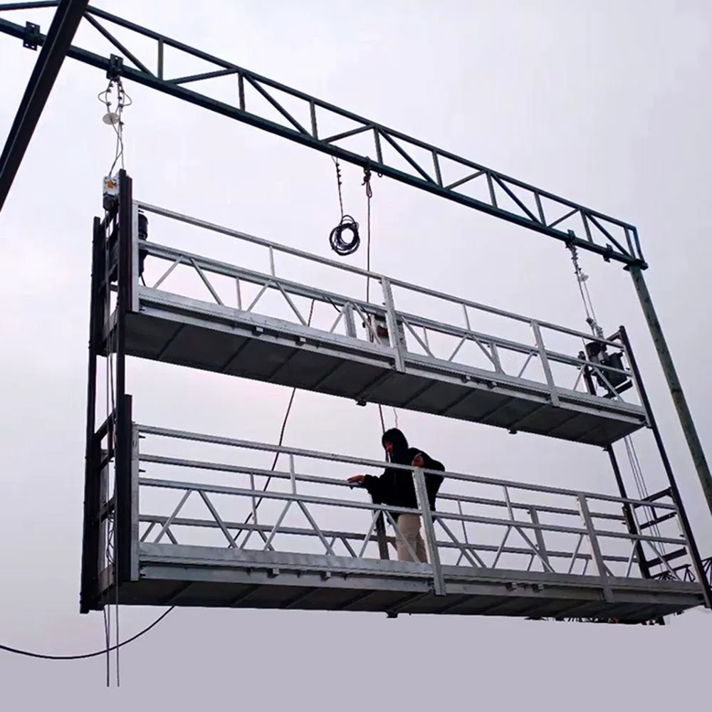 Zlp800 Aluminum Galvanized Steel Scaffold Suspended Platform for Building Window Glass Cleaning
