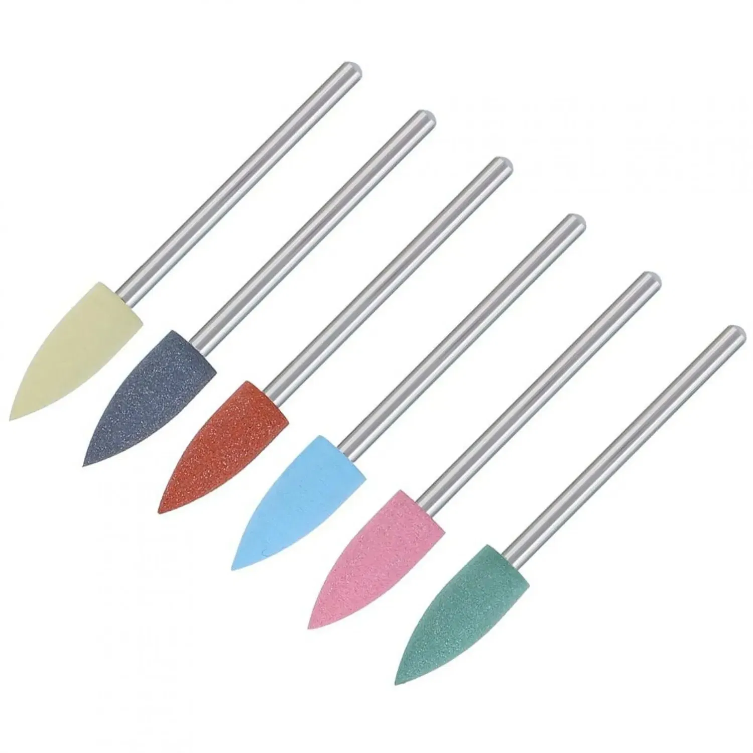 Silicone Nail Drill Bit Smooth Polishing Professional E File Nail Drill Bit Set Manicure Pedicure Tools