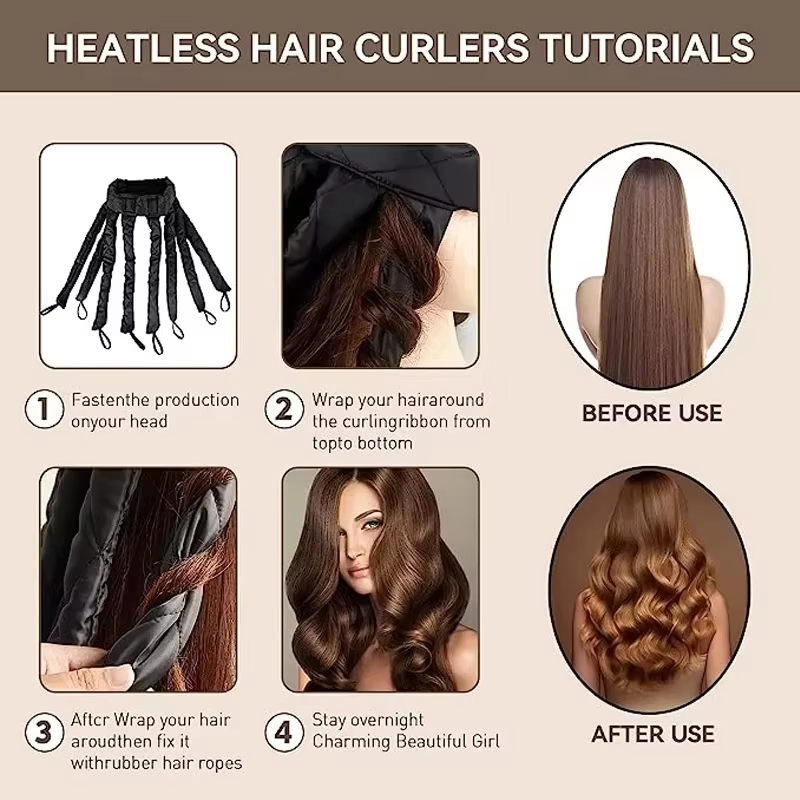 Бигуди-повязка 8 когтей для завивки без нагрева