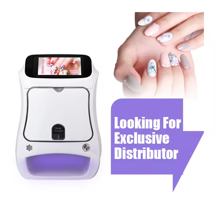 High Quality Commercial Fast Printing Smart Screen Manicure Machine with Drying