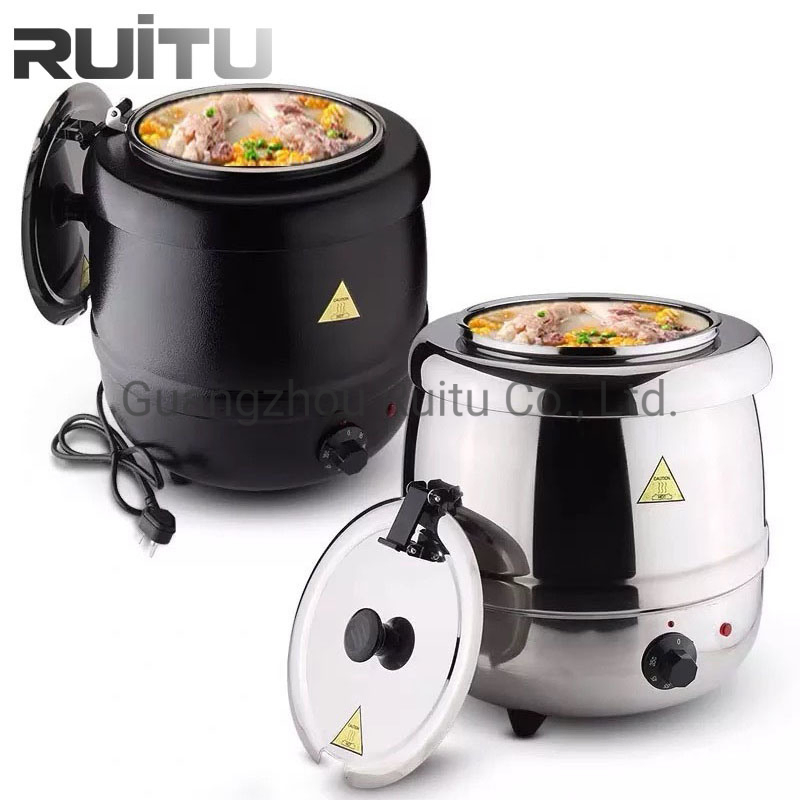 Banquet Restaurant Hotel Equipment Insulated Stainless Steel Table Top Electric Hot Pot Soup Heating Catering Buffet Food Warmer Kitchen Buffet Soup Stove