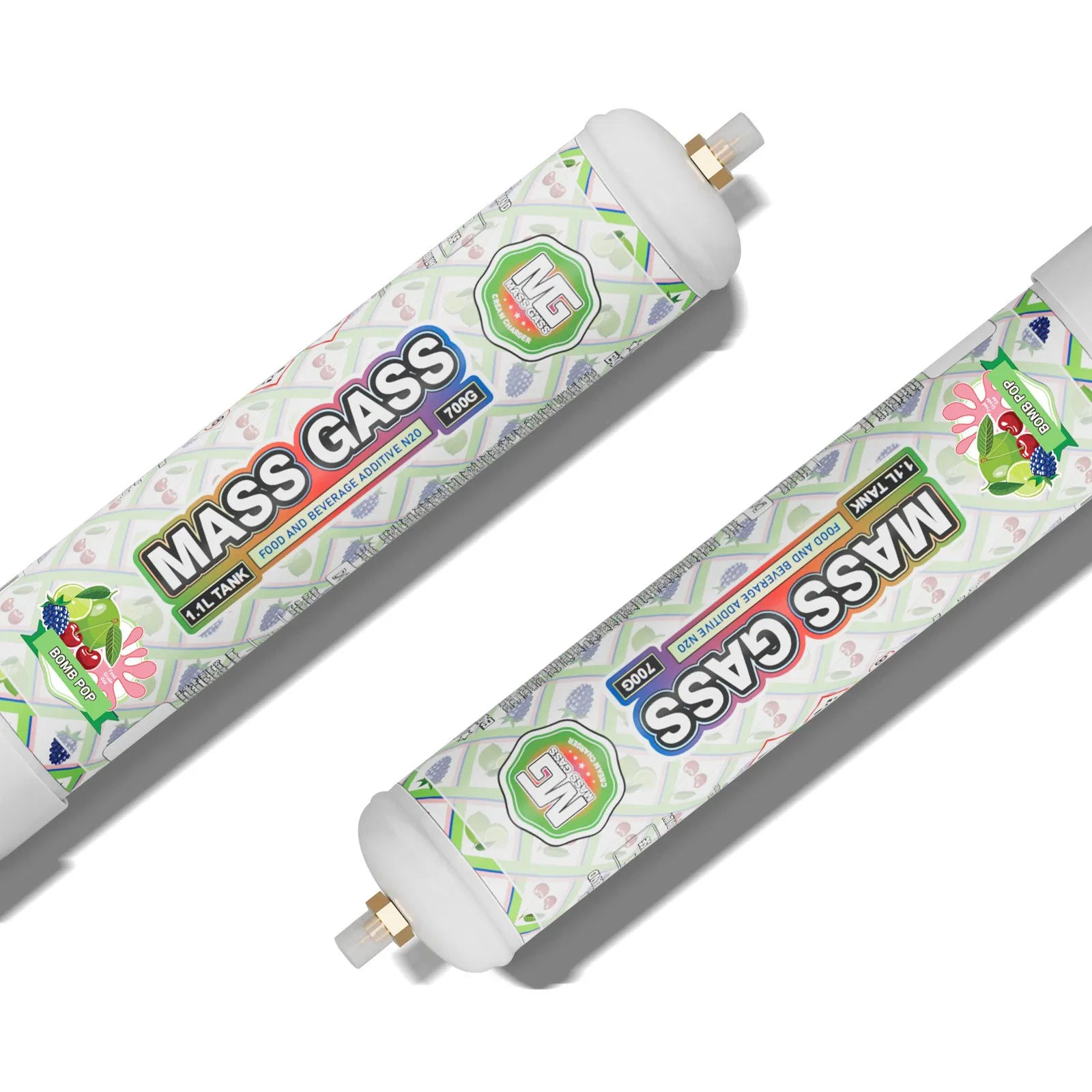 Latest Design Custom Brand Hot Sale Whipped Cream Charger Steel Cylinder Canister for Cake Decoration 680g 640g 700gcream Chargers