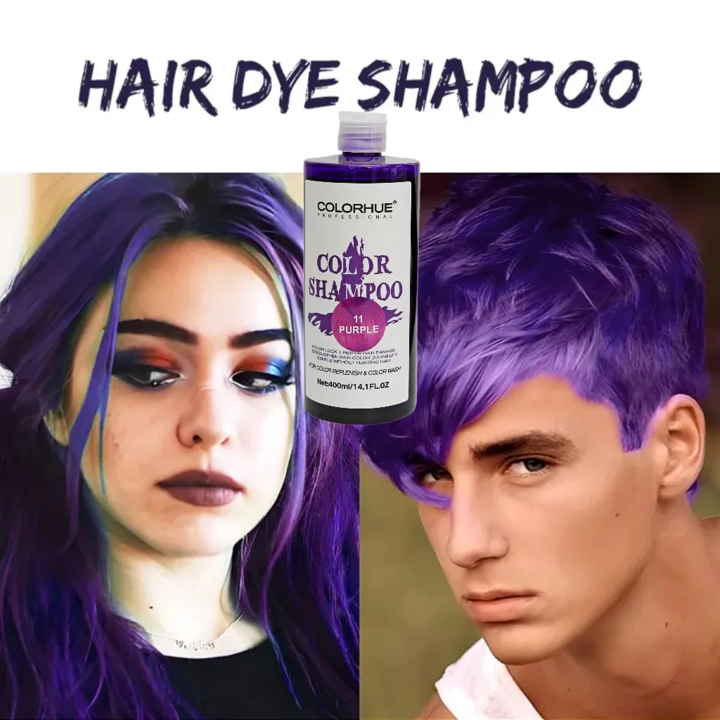 Semi-Permanent Hair Color Wash Shampoo with 20 Colors for Hair Color Changing