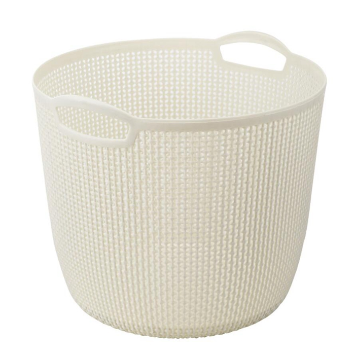 Laundry Basket Plastic Storage Hamper for Kitchen Bathroom Office
