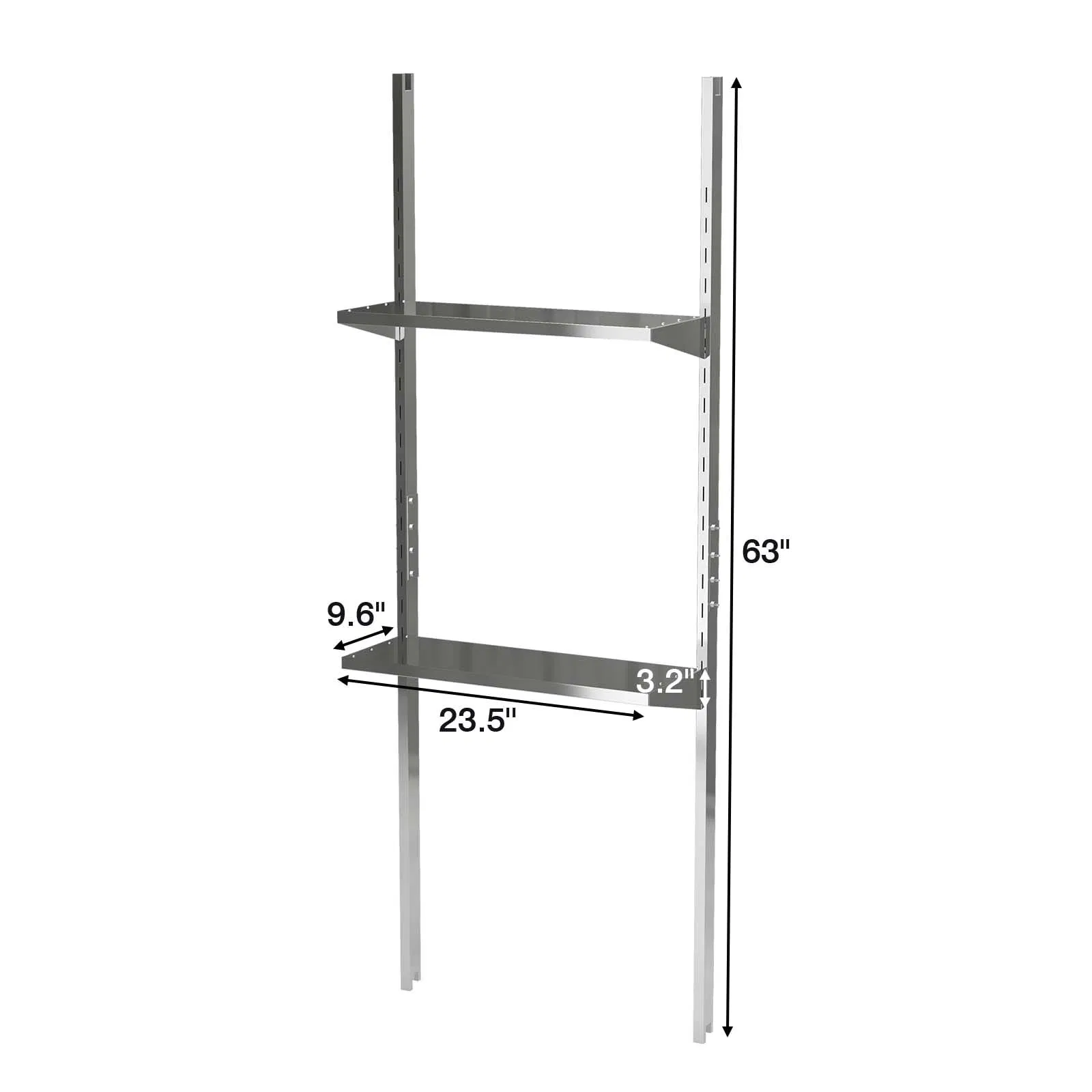 8' X 12' Metal Storage Shed for Outdoor with Detachable Storage Rack