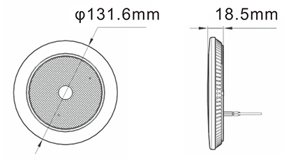 Потолочный светильник для авто 10-30В, 1600лм