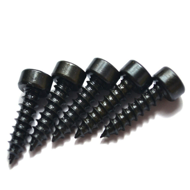M2 M2.6 M3 M3.5 M4 M5 M6 Black Steel Hex Socket Cap Head Self Tapping Screws Sheet Metal Screw