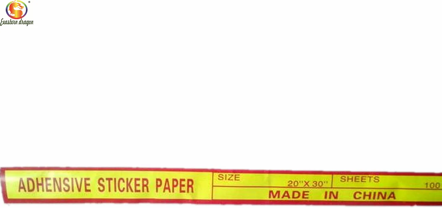 Printable Self Adhesive Vinyl Printable Vinyl Waterproof Glossy Sticker Paper