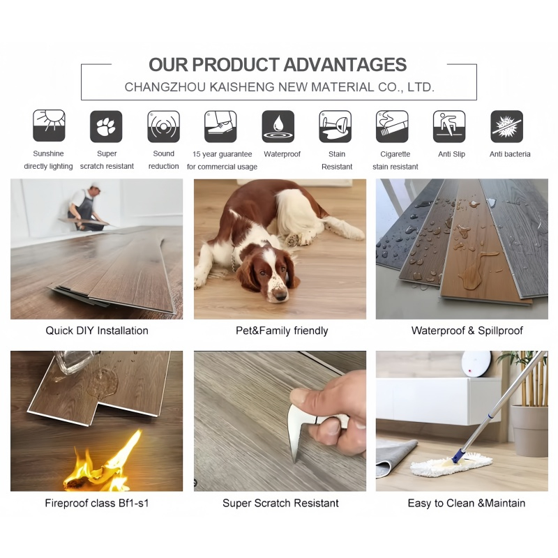 Виниловый пол ПВХ с фаской, экологичный, под дерево