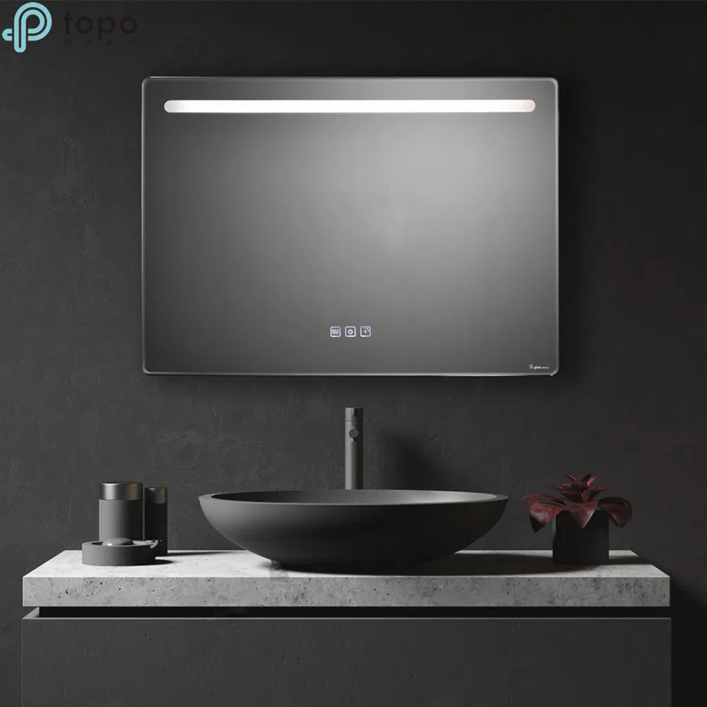 H600mm*900mm Ultra Clear Silver Coated Make up HD LED Bathroom Mirror (MR-YB1-DJ001)