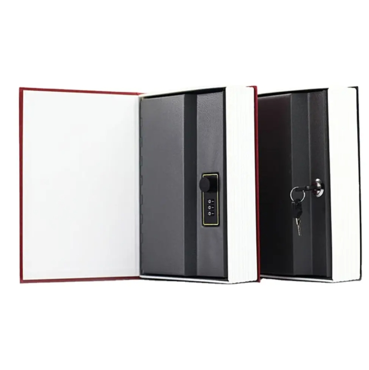 Book Design Combination Lock Safe for Concealed Home Office Valuables Storage