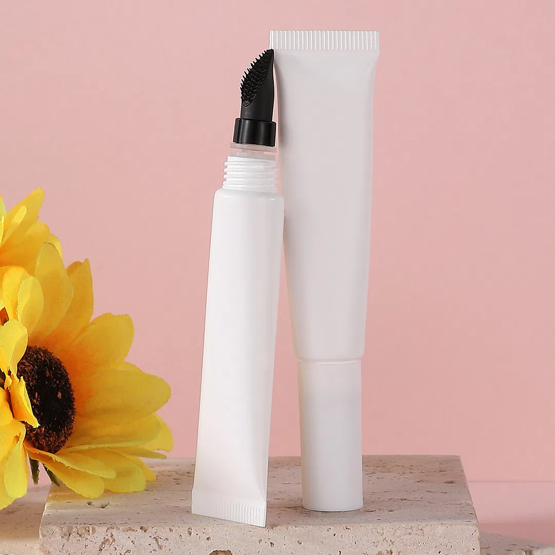 Eyebrow Setting Styling Gel Waterproof Vegan Fiber Clear Cosmetics Styling Brow Gel with Brush Eyebrow Gel