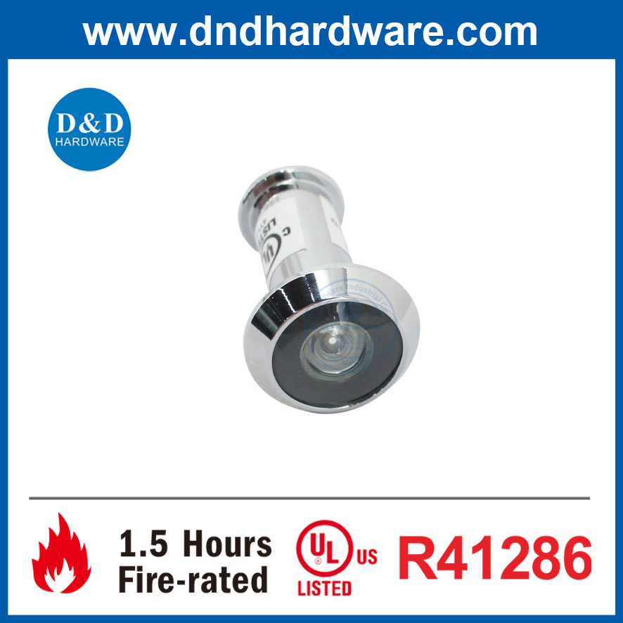 New Design Hidden Adjustable Glass Lens Peephole Door Eye Hole Viewer with UL Fire-Rated