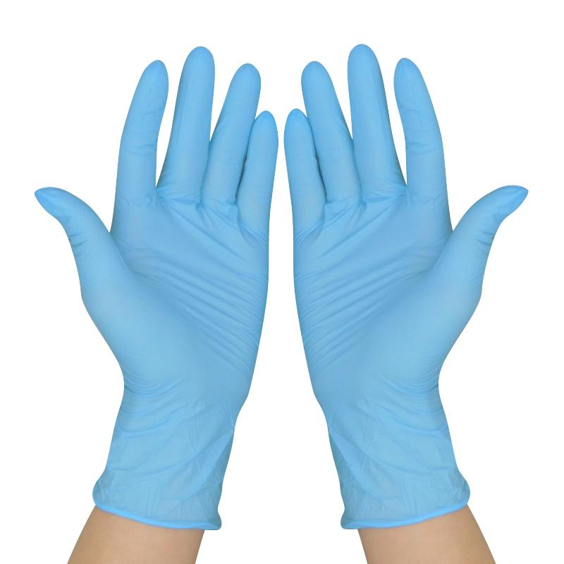 Food Grade Latex Free Disposable Nitrile Examination Gloves