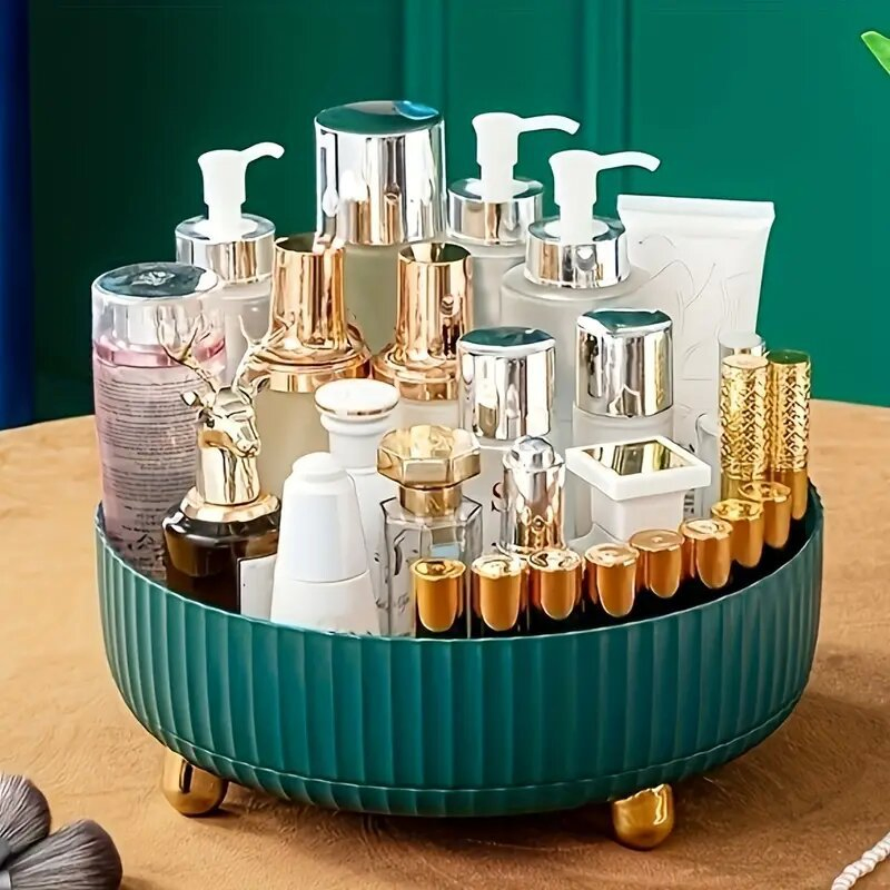Makeup Perfume Organizer Tray 360 Degree Rotating Spinning Skincare Lotion Organizer