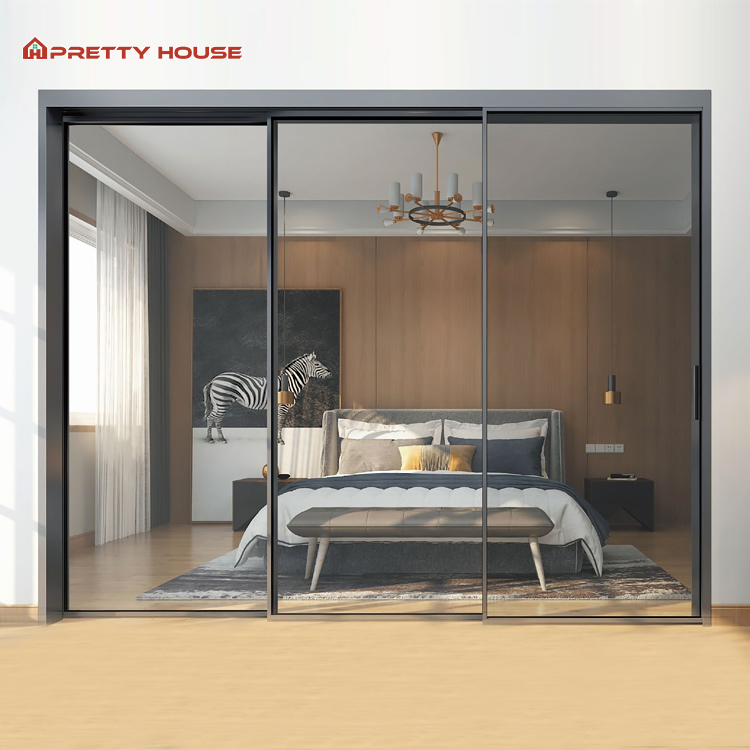 Heavy-Duty Commercial Energy Efficient Large Slide Door Waterproof Soundproof Glazed Doors