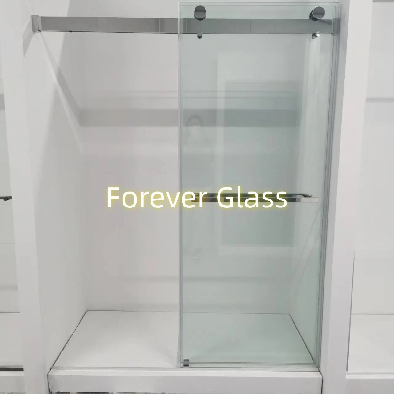 Luxury Aluminum Elegant Corner Hinge Open Sliding Door Glass Rectangle Shower Enclosure