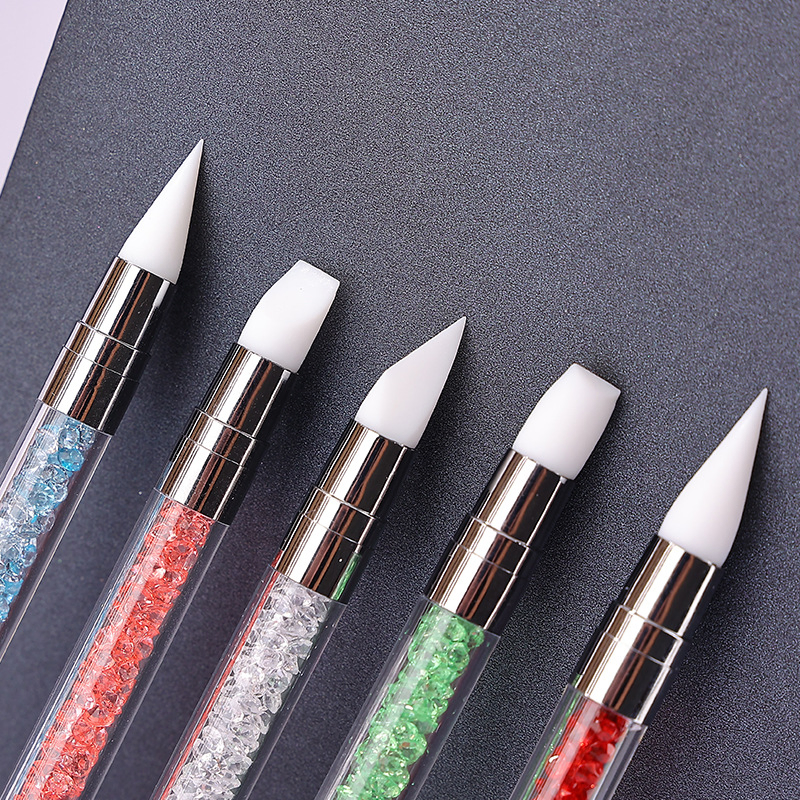 Double-Headed Rhinestone Nail Art Brush Pen Wax Crystal Nail Art Pen
