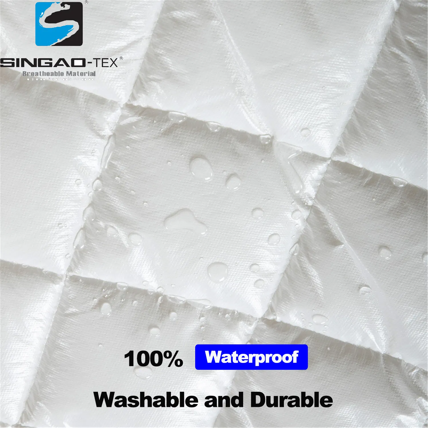 Quilted Waterproof 100% Cotton Plain Woven Mattress Cover Protector Topper Comfortable for Baby