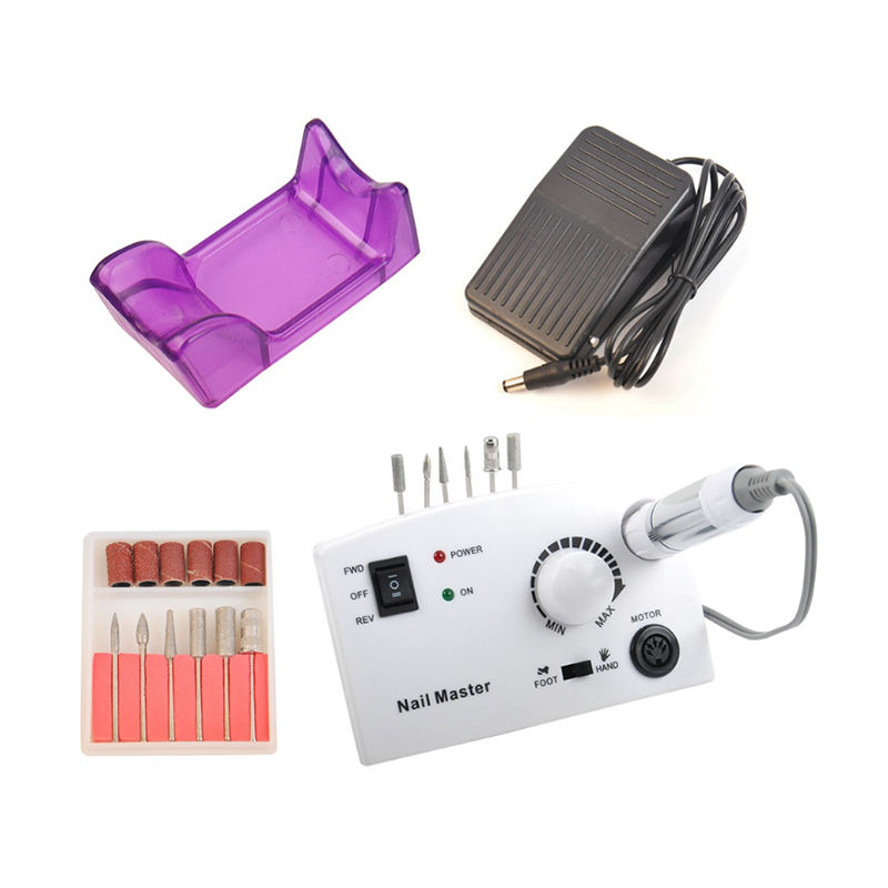 25000rpm Professional Nail Drill Electric Machine Manicure Art File False Pedicure Set
