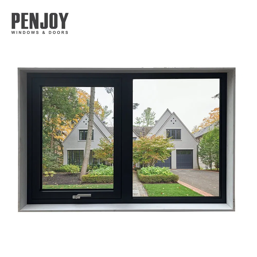 Penjoy Aluminum Thermo Break Awning Window with Timber Reveal New Zealand Market