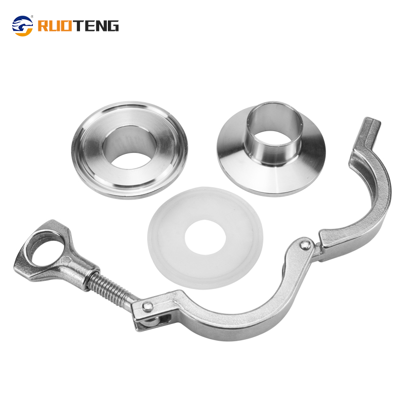[Ruoteng] Food Grade Stainless Steel Mirror Polished Weld Non-Return Valve Check Valve Heavy Clamp Ferrule Set