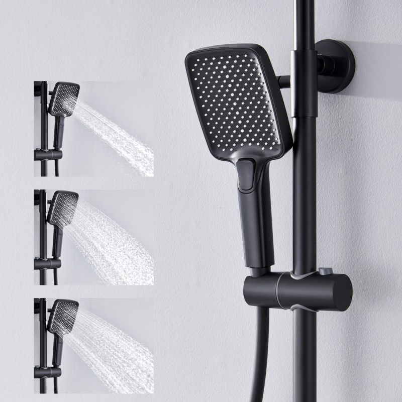 2025 New Design Luxury Wall Mounted High Pressure Rainfall Shower Set