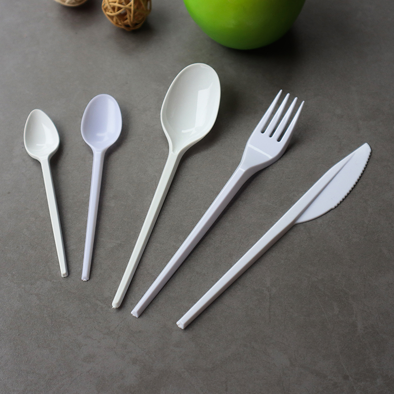 2g PS Spoon Disposable Plastic Cutlery PS Plastic Spoon Transparent Custom